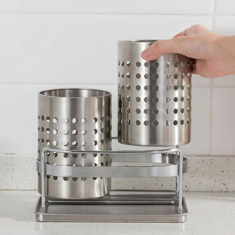 Stainless Steel Cutlery Organiser – Kitchen Drawer Tray
