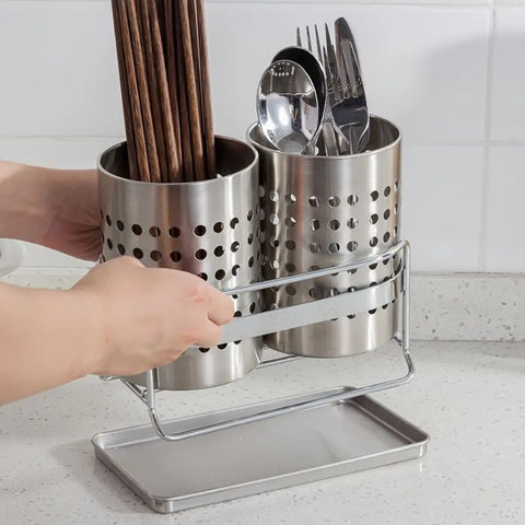 Stainless Steel Cutlery Organiser – Kitchen Drawer Tray