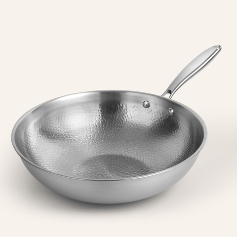 Hammered Wok Pan – Non-Stick, Durable & Toxin-Free