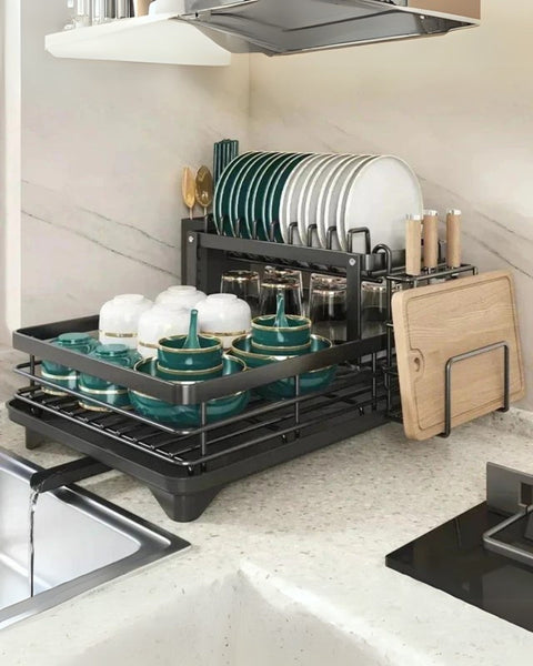 Kitchen Dish Drying Rack | Modern Design with Drainage