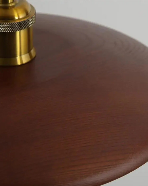 Halvora Pendant Light – Slim Wooden Shade in Japandi Zen Style