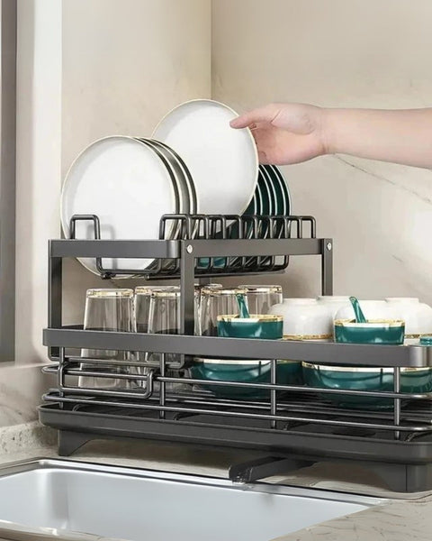 Kitchen Dish Drying Rack | Modern Design with Drainage