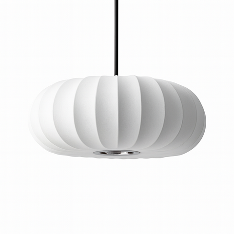 Verona Silk Pendant Light – Elegant Fabric Shade Hanging Ceiling Lamp for Living Room & Bedroom
