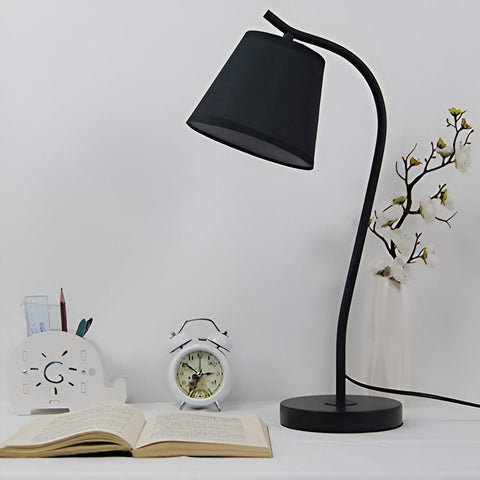 Modern Wooden Table Lamp – Minimalist LED Desk & Bedside Light