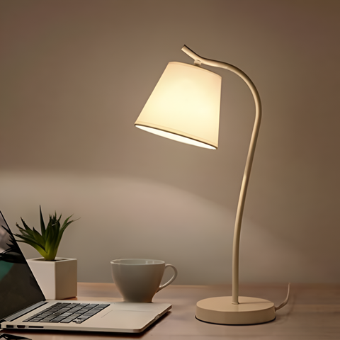 Modern Wooden Table Lamp – Minimalist LED Desk & Bedside Light