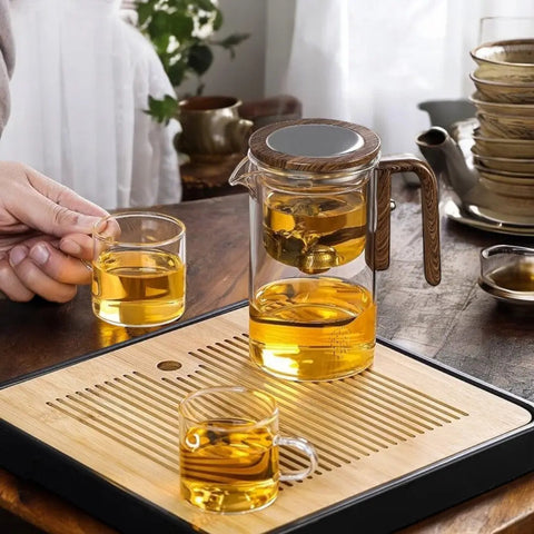 Magnetic Filtration Glass Teapot – Pure & Effortless Tea Brewing