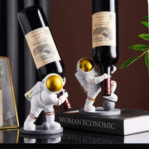 Wine Holder Resin Space Astronaut Decor