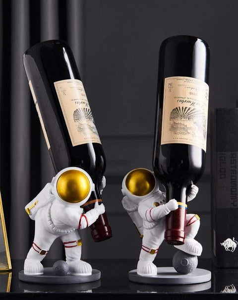 Wine Holder Resin Space Astronaut Decor