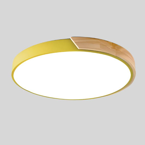 LuminaWood Ceiling Light – Nordic Wooden LED Design in Circular Form