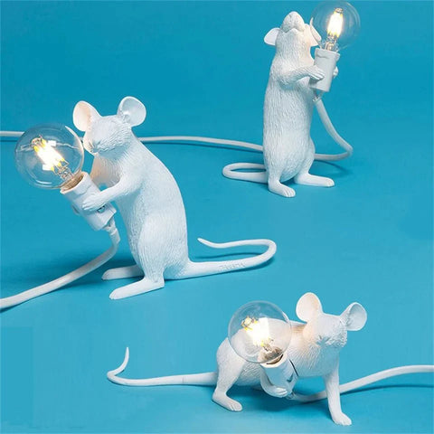 Art Deco Mouse Table Lamp – Quirky LED Home Light