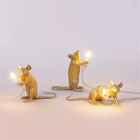 Art Deco Mouse Table Lamp – Quirky LED Home Light