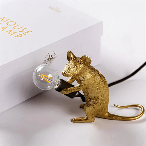 Art Deco Mouse Table Lamp – Quirky LED Home Light