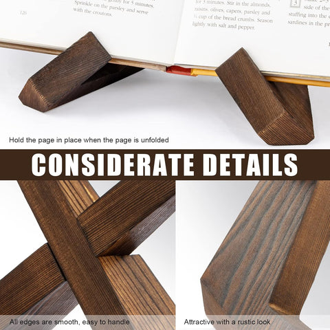 Adjustable Wooden Cookbook Stand