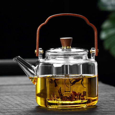 Glass Teapot with Infuser – Heat Resistant