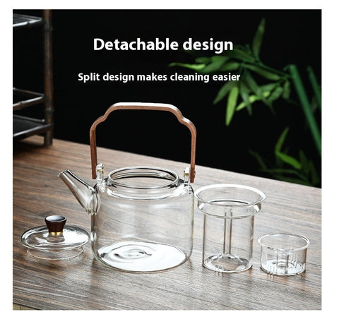 Glass Teapot with Infuser – Heat Resistant