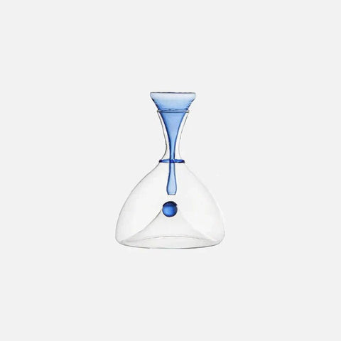 Blown Glass Carafe with Decorative Stopper
