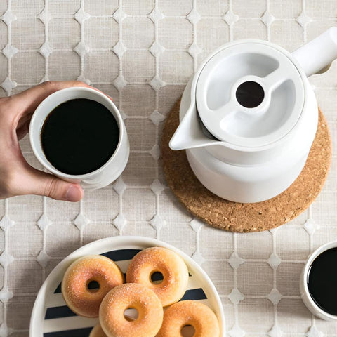 Insulated Thermal Carafe with Wooden Handle – 1L