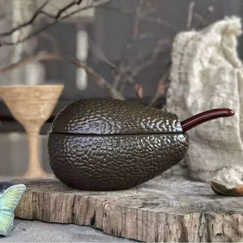 Ceramic Avocado Serving Bowl – Decorative Dining Dish