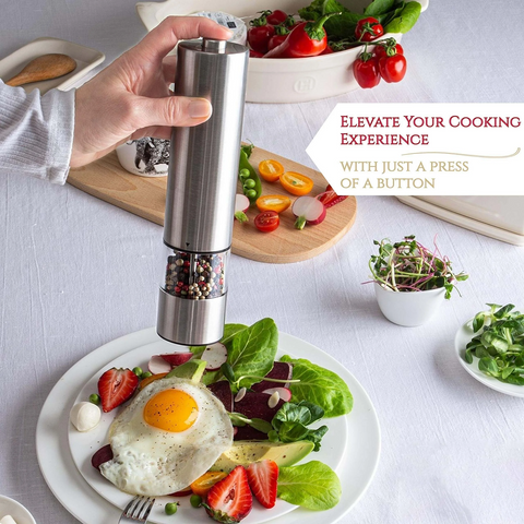 Electric Salt & Pepper Grinder Set