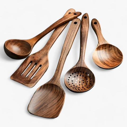 WoodChef – 11-Piece Wooden Kitchen Utensil Set