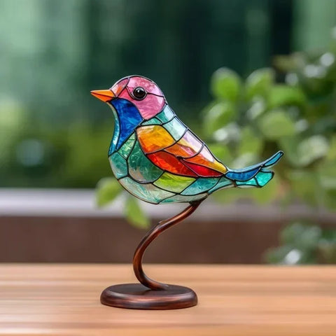 Handcrafted Bird Statue – Decorative Wooden Animal Figurine for Living Room & Home Décor