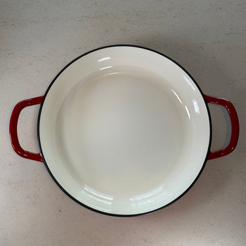 Enameled Cast Iron Dutch Oven – Cherry Red