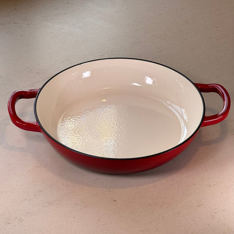 Enameled Cast Iron Dutch Oven – Cherry Red