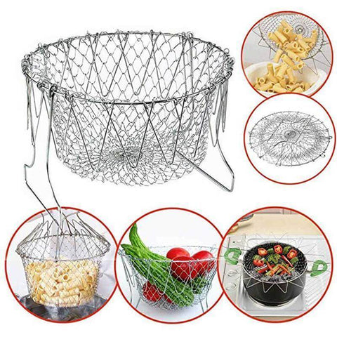 Chef Basket - Foldable Multifunctional Draining Basket