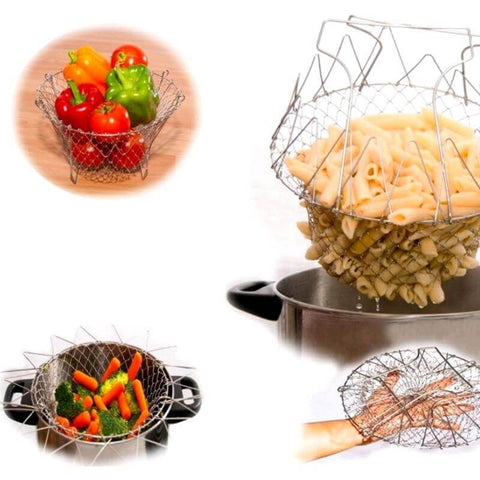 Chef Basket - Foldable Multifunctional Draining Basket
