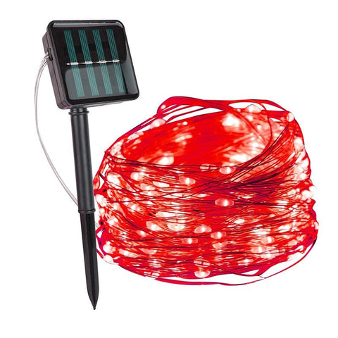 Waterproof Copper Solar String Lights – Outdoor Fairy Lights