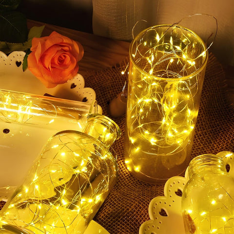 Waterproof Copper Solar String Lights – Outdoor Fairy Lights