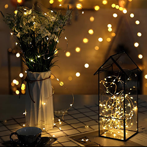 Waterproof Copper Solar String Lights – Outdoor Fairy Lights