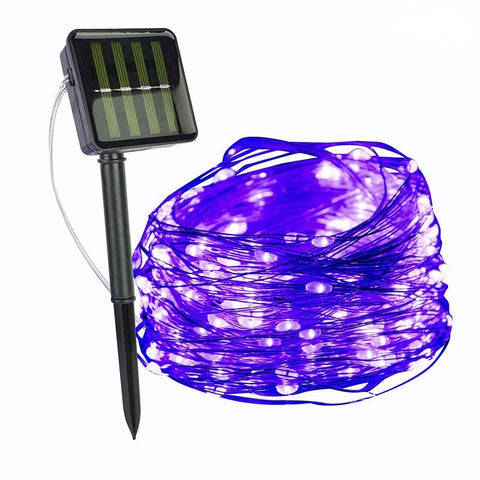 Waterproof Copper Solar String Lights – Outdoor Fairy Lights
