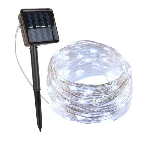 Waterproof Copper Solar String Lights – Outdoor Fairy Lights