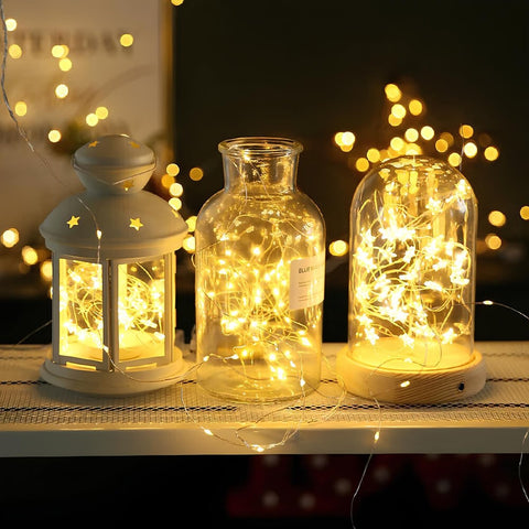 Waterproof Copper Solar String Lights – Outdoor Fairy Lights