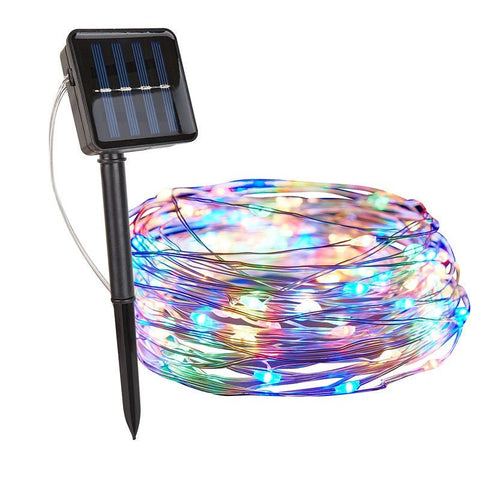 Waterproof Copper Solar String Lights – Outdoor Fairy Lights