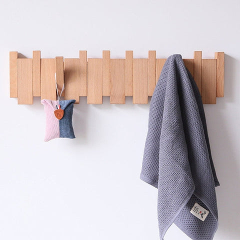 Luxury Wooden Piano Coatrack – Handcrafted Wall-Mounted Design