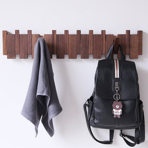 Luxury Wooden Piano Coatrack – Handcrafted Wall-Mounted Design