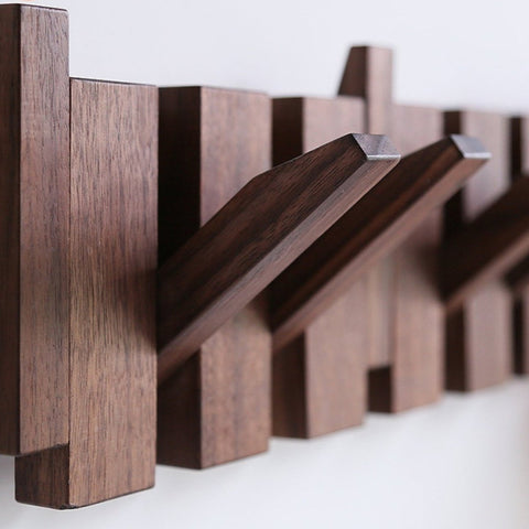 Luxury Wooden Piano Coatrack – Handcrafted Wall-Mounted Design