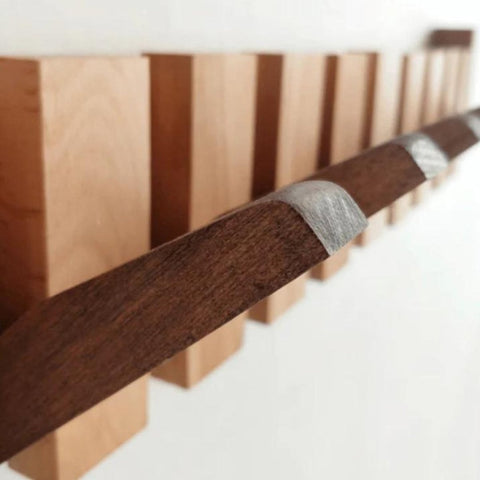 Luxury Wooden Piano Coatrack – Handcrafted Wall-Mounted Design
