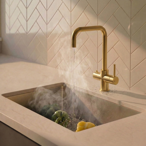 3-in-1 Instant Boiling Tap | Brushed Gold Finish