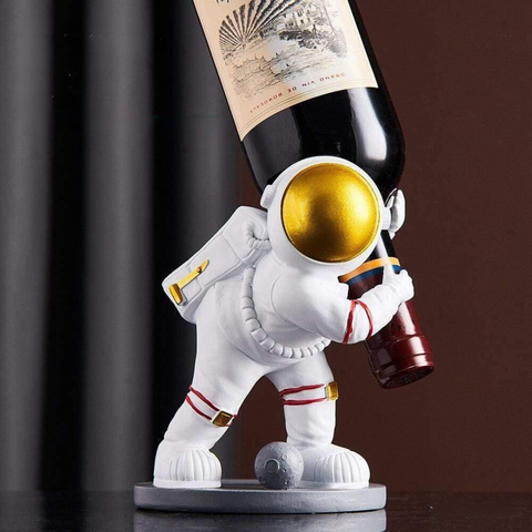 Wine Holder Resin Space Astronaut Decor