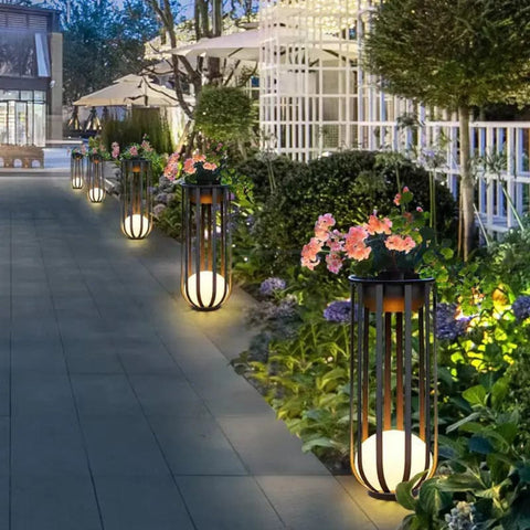 Solar Flower Stand Light | Garden Pathway LED