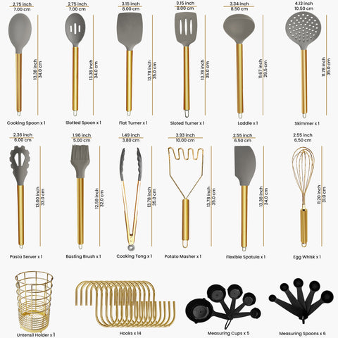 Golden Utensil Set – Stylish & Functional
