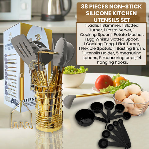 Golden Utensil Set – Stylish & Functional