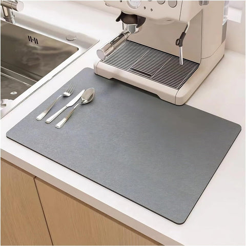 Absorbent Dish Drying Mat – Fast-Drying & Space-Saving