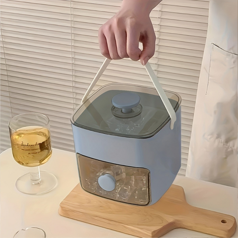 Ice Maker Tray with Built-In Storage Drawer