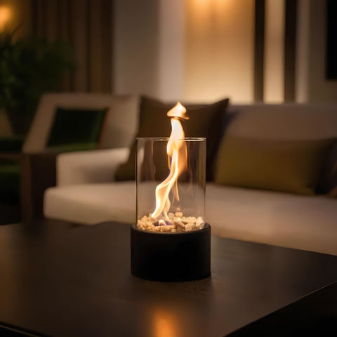 Metal & Glass Oil Lamp – Decorative Kerosene Lantern