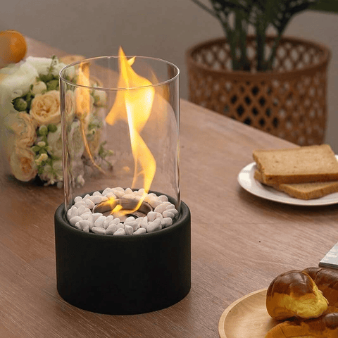 Metal & Glass Oil Lamp – Decorative Kerosene Lantern