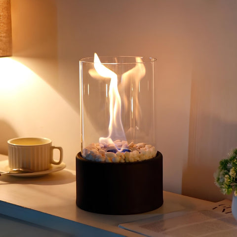 Metal & Glass Oil Lamp – Decorative Kerosene Lantern